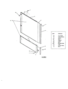 Front Panel Unit parts for Insinkerator Dishwasher CLSUP-5 from AppliancePartsPros.com