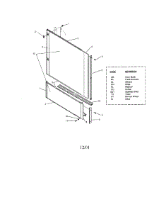 Front Panel parts for Insinkerator Dishwasher CLSUP-7 from AppliancePartsPros.com