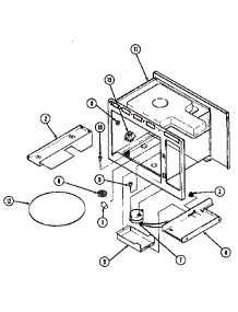 Turntable parts for Crosley Countertop Microwave CM154F from AppliancePartsPros.com