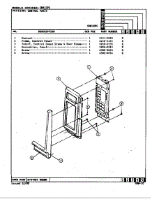 Control Panel parts for Crosley Countertop Microwave CM410PE from AppliancePartsPros.com