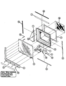 Door parts for Crosley Countertop Microwave CM410PE from AppliancePartsPros.com