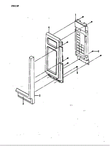 Control Panel parts for Crosley Countertop Microwave CM4110P from AppliancePartsPros.com
