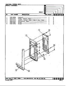 Control Panel parts for Crosley Countertop Microwave CM414F from AppliancePartsPros.com