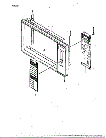 Control Panel (Cm156p) (Cm156p) parts for Crosley Countertop Microwave CM52 from AppliancePartsPros.com