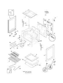 Body parts for Universal Multiflex (Frigidaire) Electric Range CMEF3008PWA from AppliancePartsPros.com