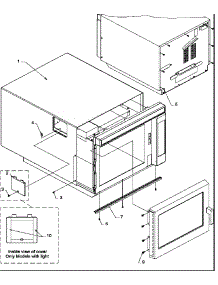 Outer Case & Door Removal parts for Amana Microwave CMM2230CS-P1194123M from AppliancePartsPros.com