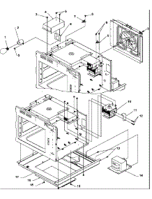 Oven Cavity Assembly parts for Amana Microwave CMM2230CS-P1194123M from AppliancePartsPros.com