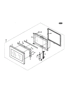 Door Parts parts for Dcs Countertop Microwave CMO-24SS from AppliancePartsPros.com