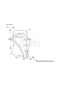 Chute Adapter parts for Craftsman Gas Snowblower CMXGBAM1054542 from AppliancePartsPros.com