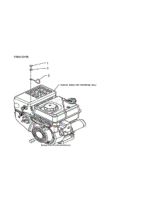 Cable Guide parts for Craftsman Gas Snowblower CMXGBAM1054544 from AppliancePartsPros.com