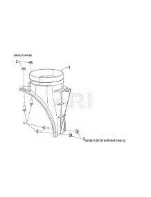Chute Adapter parts for Craftsman Gas Snowblower CMXGBAM1054544 from AppliancePartsPros.com