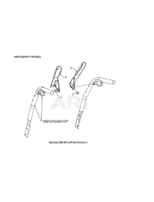 Engagement Handles parts for Craftsman Gas Snowblower CMXGBAM1054544 from AppliancePartsPros.com