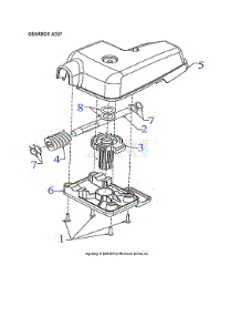 Gearbox Assy parts for Craftsman Gas Snowblower CMXGBAM1054544 from AppliancePartsPros.com