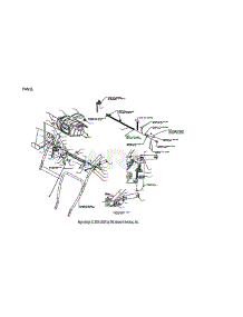 Panel parts for Craftsman Gas Snowblower CMXGBAM1054544 from AppliancePartsPros.com