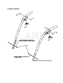 Steering Triggers parts for Craftsman Gas Snowblower CMXGBAM1054544 from AppliancePartsPros.com