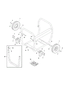 Wheel Kit parts for Craftsman Generator CMXGGAS030733 from AppliancePartsPros.com