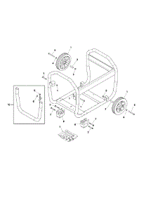 Wheel Kit parts for Craftsman Generator CMXGGAS030799 from AppliancePartsPros.com