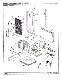 Unit Compartment & System parts for Crosley Side-By-Side Refrigerator CNS22V8/CR16A from AppliancePartsPros.com