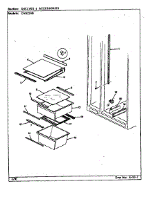 Shelves & Accessories parts for Crosley Side-By-Side Refrigerator CNS22V8/CR16A from AppliancePartsPros.com
