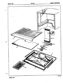 Fresh Food Compartment parts for Crosley Top-Mount Refrigerator CNT15L4/5A48A from AppliancePartsPros.com