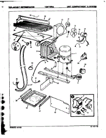 Unit Compartment & System parts for Crosley Top-Mount Refrigerator CNT17R4/8A02A from AppliancePartsPros.com