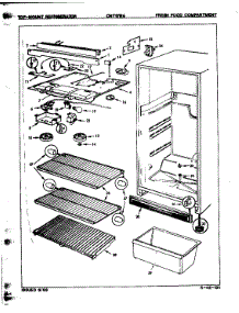 Fresh Food Compartment parts for Crosley Top-Mount Refrigerator CNT17R4/8A02A from AppliancePartsPros.com