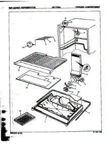 Freezer Compartment parts for Crosley Top-Mount Refrigerator CNT17R4/8A02A from AppliancePartsPros.com