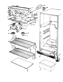Fresh Food Compartment parts for Crosley Top-Mount Refrigerator CNT17V4-AC33A from AppliancePartsPros.com