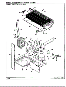 Unit Compartment & System (Cnt19v8 / Bc54a) (Cnt19v8 / Bc54c) (Cnt19v8a / Bc54a) (Cnt19v8a / Bc54c) parts for Crosley Top-Mount Refrigerator CNT19V8H/BC54A from AppliancePartsPros.com