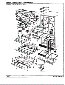 Fresh Food Compartment (Cnt19v8 / Bc54a) (Cnt19v8 / Bc54c) (Cnt19v8a / Bc54a) (Cnt19v8a / Bc54c) parts for Crosley Top-Mount Refrigerator CNT19V8H/BC54A from AppliancePartsPros.com
