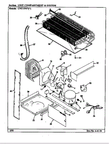 Unit Compartment & System (Cnt19w7 / Cc53a) (Cnt19w7a / Cc56a) parts for Crosley Top-Mount Refrigerator CNT19W7A/CC56A from AppliancePartsPros.com