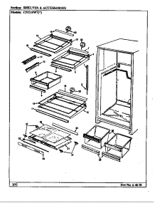 Shelves & Accessories (Cnt19w7 / Cc53a) (Cnt19w7a / Cc56a) parts for Crosley Top-Mount Refrigerator CNT19W7A/CC56A from AppliancePartsPros.com