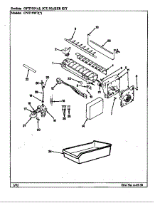 Optional Ice Maker Kit (Cnt19w7 / Cc53a) (Cnt19w7a / Cc56a) parts for Crosley Top-Mount Refrigerator CNT19W7A/CC56A from AppliancePartsPros.com