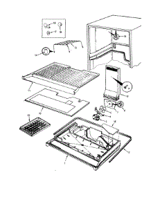 Freezer Compartment parts for Crosley Top-Mount Refrigerator CNTI17V4A-AC35A from AppliancePartsPros.com