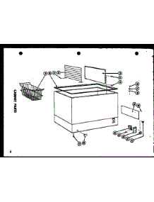 Cabinet Parts (C11f) (C15f) (Cp15) (C19f) (C23f) (C28f) parts for Amana Chest Freezer CP15 from AppliancePartsPros.com