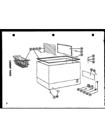 Cabinet Parts (Ec11f) (Ec15f) (Ec19f) (Ec23f) (Ec28f) parts for Amana Chest Freezer CP15 from AppliancePartsPros.com