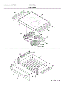 Top / Drawer parts for Frigidaire Electric Range CPEH3077RFJ from AppliancePartsPros.com