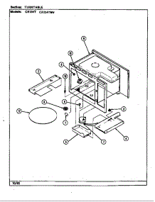 Turntable parts for Crosley Countertop Microwave CR154T from AppliancePartsPros.com