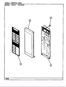 Control Panel parts for Crosley Countertop Microwave CR154TWH from AppliancePartsPros.com