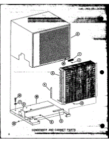 Condenser And Cabinet Parts (Cr2.5-1 / P55200-8C) (Cr2-1 / P55200-54C) parts for Amana Central Air Conditioner CR2-1/P55200-54C from AppliancePartsPros.com
