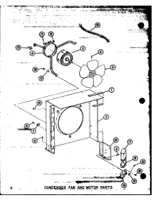 Condenser Fan And Motor Parts (Cr2.5-1 / P55200-8C) (Cr2-1 / P55200-54C) parts for Amana Central Air Conditioner CR2-1/P55200-54C from AppliancePartsPros.com