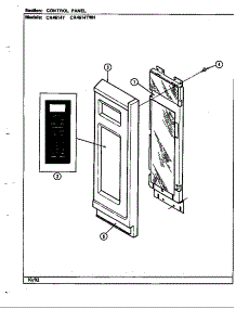 Control Panel parts for Crosley Countertop Microwave CR4614TWH from AppliancePartsPros.com