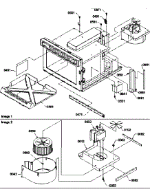 Splash Shield / Blower parts for Amana Microwave CRC10T-P1304417M from AppliancePartsPros.com