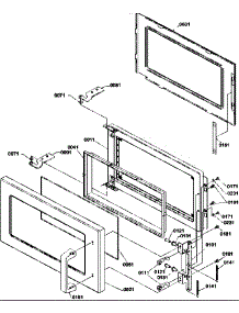 Door parts for Amana Microwave CRC10T2-P1304416M from AppliancePartsPros.com
