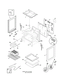 Body parts for Crosley Electric Range CRE3500GWBA from AppliancePartsPros.com