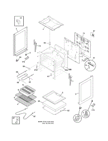 Body parts for Crosley Electric Range CRE3500GWBB from AppliancePartsPros.com
