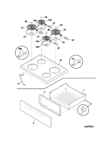 Top / Drawer parts for Crosley Electric Range CRE3510LWG from AppliancePartsPros.com