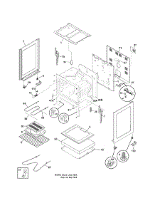 Body parts for Crosley Electric Range CRE3520GWWB from AppliancePartsPros.com