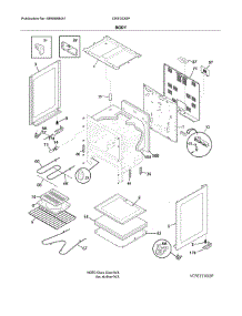 Body parts for Crosley Electric Range CRE3530PBE from AppliancePartsPros.com