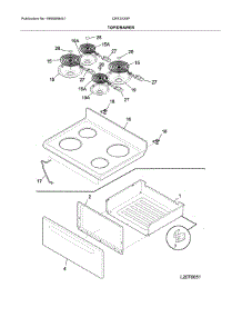 Top / Drawer parts for Crosley Electric Range CRE3530PBE from AppliancePartsPros.com
